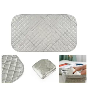 Sukh Magnetic Ironing Mat Blanket 1Pcs Foldable Heat Resistant Double Sided Use Portable Ironing Board for Clothes Travel Office Student Dormitory