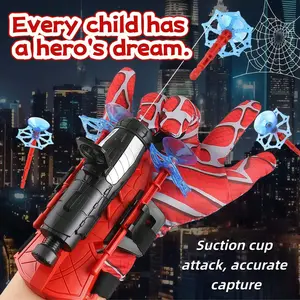 Spider Launcher Toy, Spider Silk Hero, Soft Bullet Launching Glove, Fun Kids Playset, Durable Design, Perfect Gift for Children