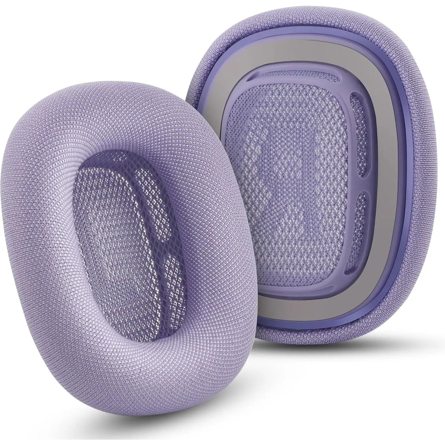 Ear Cushions Replacement for AirPods Max Headphone, Upgraded Mesh Fabric Earpads Compatible for  AirPods Max with Silicone Layer, Memory Foam and Magnet (Purple)