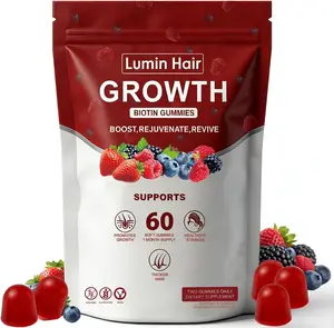 Growth Gummies for Black Women, Hair Growth Supplements with Biotin, Daily Hair Nourishment, Collagen & Botanical Extracts, Supports Healthy Hair Growth & Strength, 60 Vegan Gummies