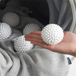 2pcs PVC Dryer Ball Reusable Laundry Balls Washing Machine Drying Fabric Softener Ball For Home Clothes Cleaning Ball Tool Accessories