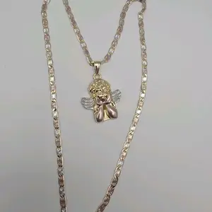 Angel Necklace Three Colors Gold-Plated 20 Inches Shorter Gold-Plated Chain Jewelry