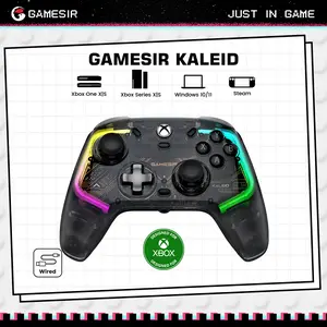 GameSir Kaleid Wired RGB Light Controller for Xbox Series X|S, Xbox One,Windows 10/11 & Steam, Plug and Play Gaming Gamepad, Transparent Video Game Controller with Hall Effect Joysticks/Hall Trigger
