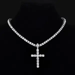 VVS Vault Cross Chain Necklace - Silver