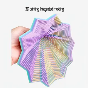 Expandable Sensory Relax Star-Shaped 3D Printed Spinning Tops, Fidget Spinner, Octagonal Handle, Fun Adult New Year Gift, Precision Crafted, High-Quality Printing