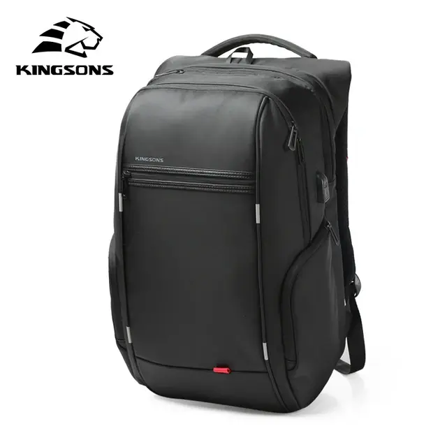 Back To School Bag - Spartan Series 15.6" Laptop Backpack with USB Charger Bag and Anti-Theft Features