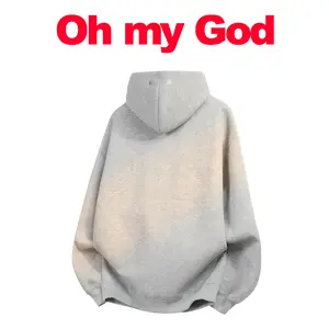 Winter hoodie, fleece-lined, loose fit, high quality, suitable for both men and women.