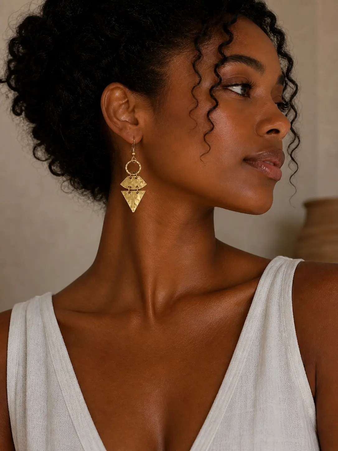 Pointed galaxy earrings