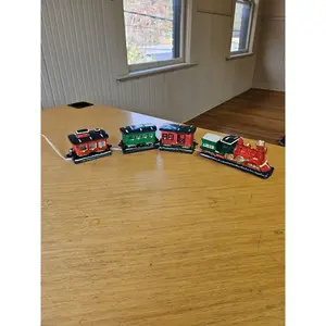 Vintage Merry Christmas Light-Up Train Set