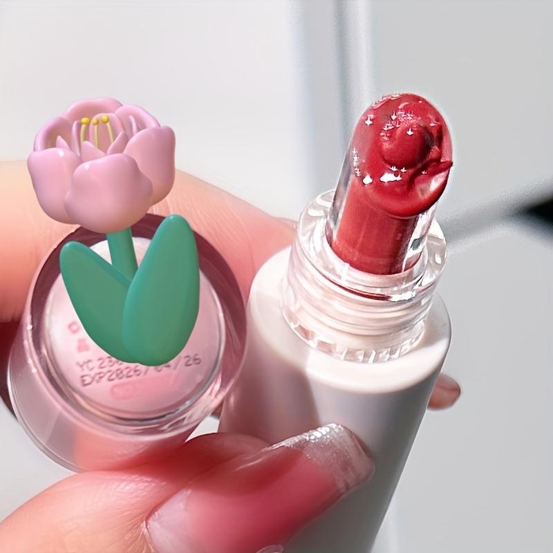 HERORANGE 6-Piece Crystal Glass Lip Stain Set | Transfer & Kiss Proof!  Juicy True Red Shades with Long-Lasting Hydration. The Perfect Valentine's Day & Christmas Gift for Teen Girls & Women! lip plumper lip balm！