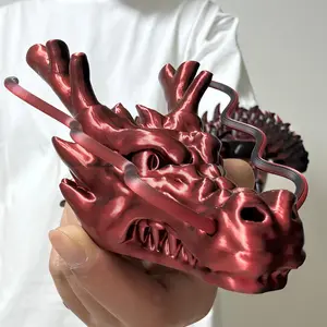35.44-Inch Giant 3D-Printed Dragon – One-of-a-Kind Perfect Gift for Students, Teachers, Events and Graduations, Party Favors | Art Collectible Decor Piece | Ideal for Holidays, Home & Room Decor, Office Desktops and Car Interior Ornaments | Vibrant Colors