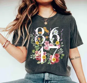 Retro 8647 Anti Trump Shirt, Democrat 8647 Shirt, Liberal Tee, Pro Immigration Shirt, Anti ICE, Anti MAGA, Anti Republican Fascism Tee
