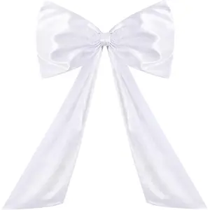 Large White Bow Decor 26 x 42 Inch Giant Ribbon Tie Bow for Coquette Room Wall Decor Birthday Wedding Baby Shower Christmas Party Decorations