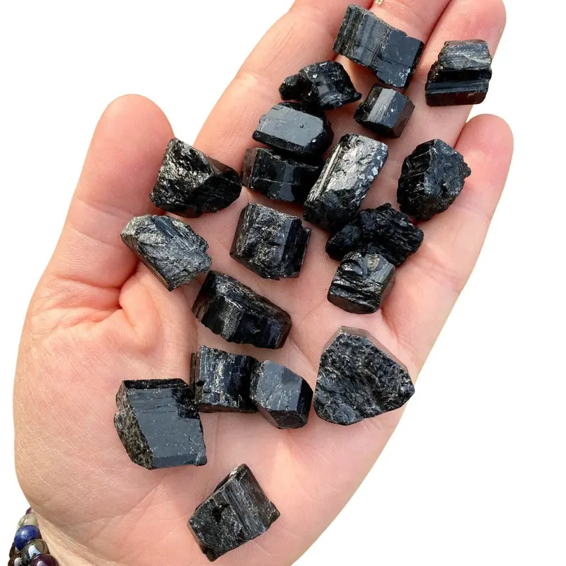 Raw Black Tourmaline Stone - Grade A (Small)