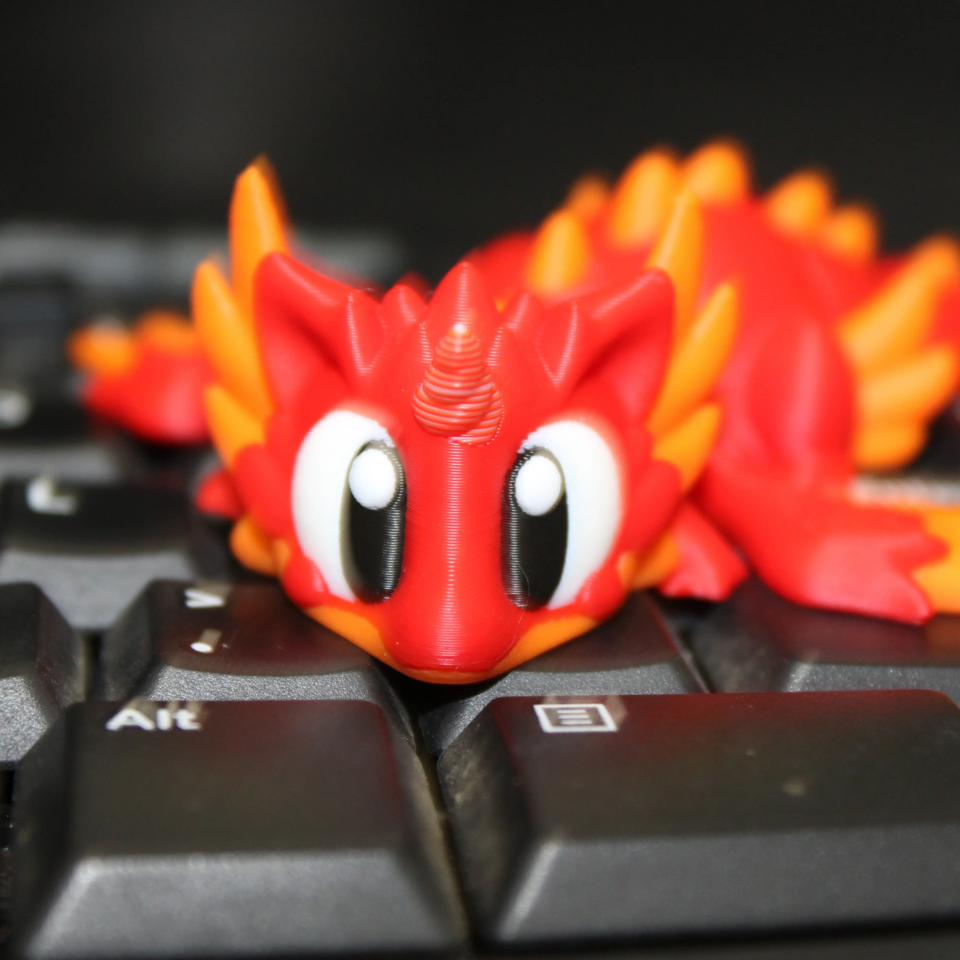 Baby Fire Dragon Fidget -3d printed desk companion