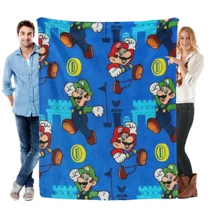 Warner Bros. Super Mario Cooling Blanket - Iconic Theme for Fans, Versatile Use, Perfect Gift for Enthusiasts, Quality Design