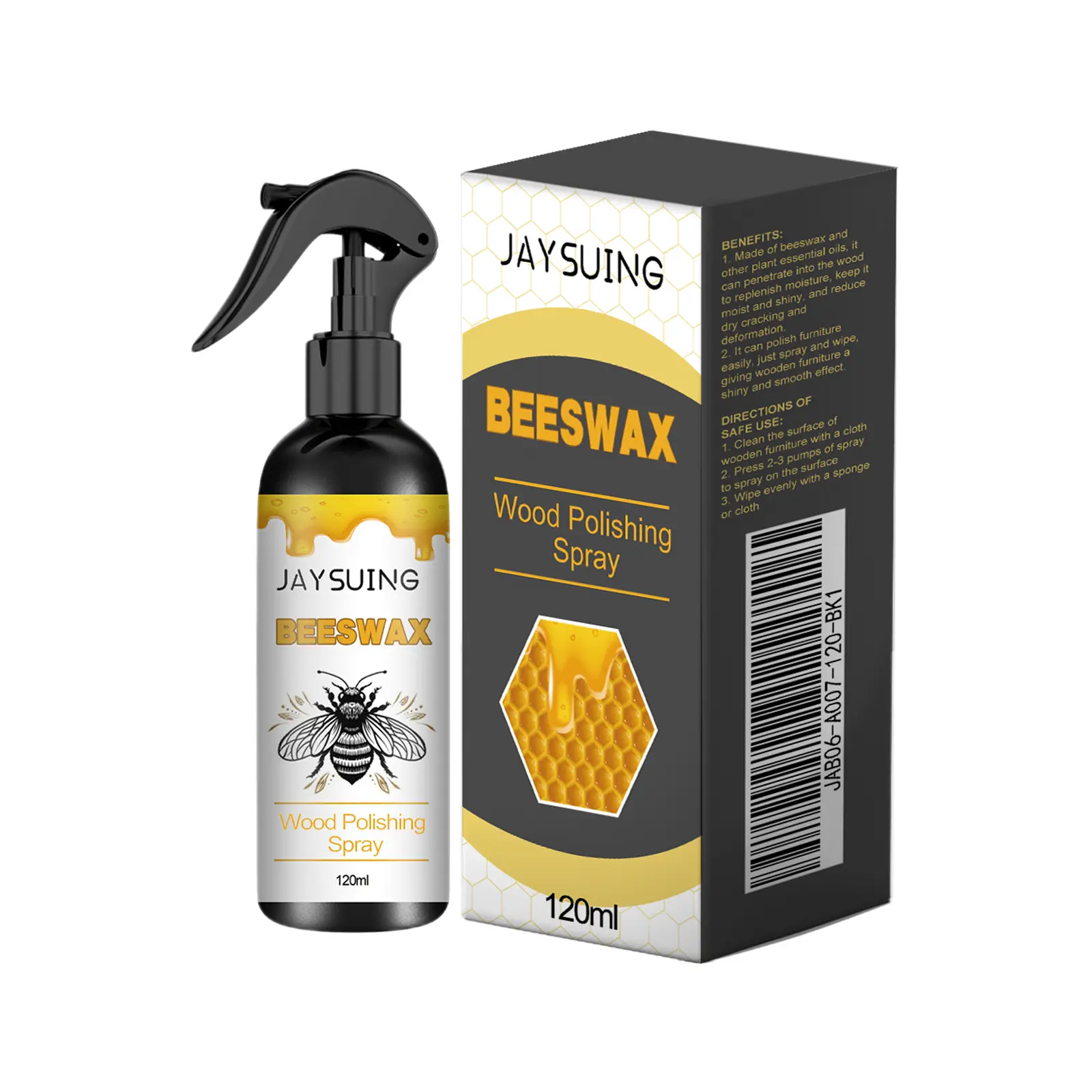 Jaysuing Household Beeswax Polishing Spray - Furniture & Floor Cleaning, Scratch Removal, Restoration Care, Beeswax Polishes