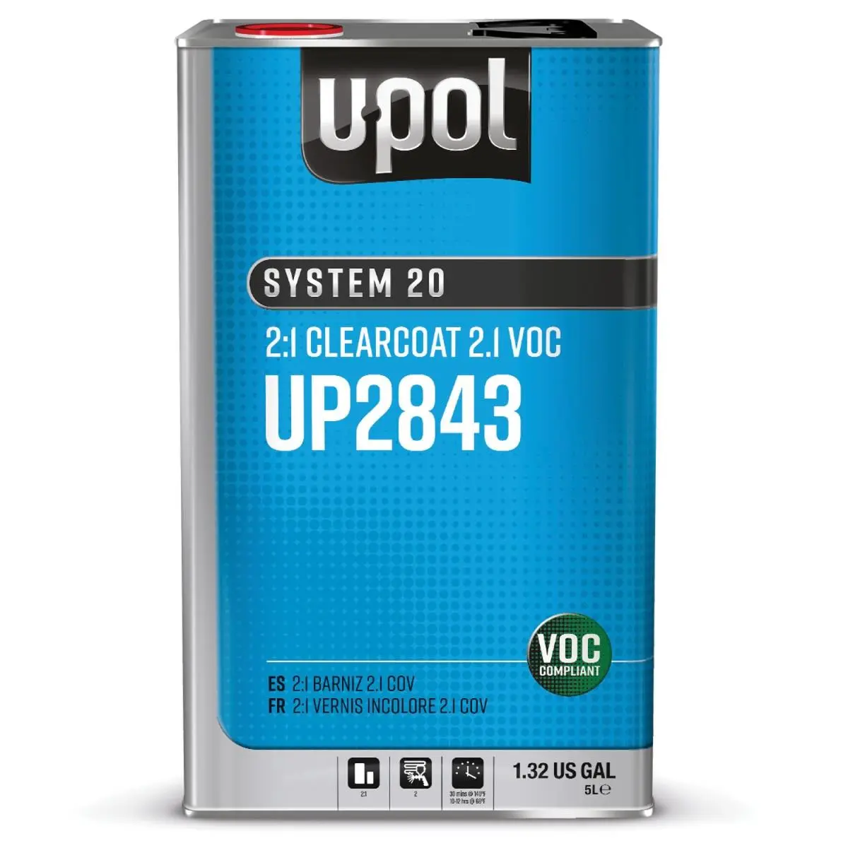 U-POL Products  2.1 VOC Clear Coat, 5 Litre