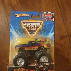 Monster Jam Flag Series Pure Adrenaline Monster Jam Truck with Black Wheels