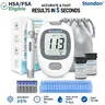 Stondon No-Coding Accurate Blood Glucose Monitor Kit - Portable Diabetes Testing Device, 1 Machine, Lancing Device, Battery, 100 Test Strips, 100 Lancets, Small Blood Sample, Easy to Use, Home & Travel Essential,familyfun