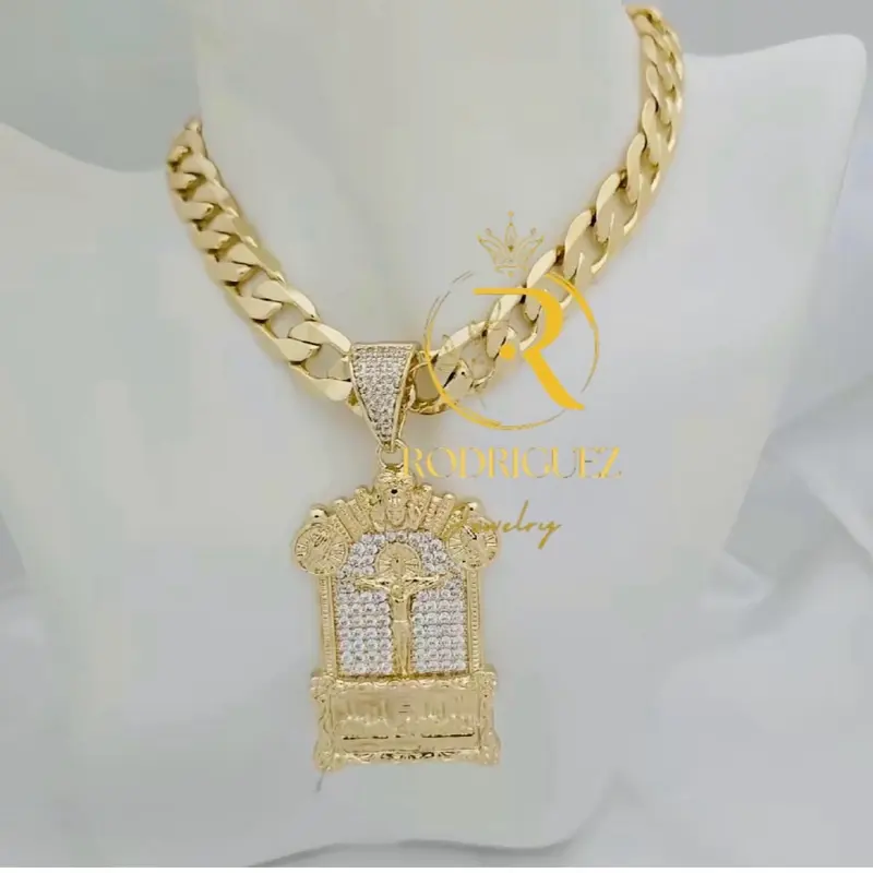 Rodriguezjewelry # 2409 Necklace (12 mm ) # 2559 Pendant