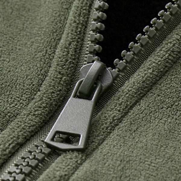 Men's Winter Fleece-Lined Hooded Jacket – Full Zip Design, Stylish & Functional, Perfect for Casual Outings & Hikes