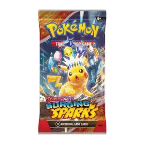 Pokémon Trading Card Game Scarlet & Violet Surging Sparks Booster Pack - 10 Additional Game Cards for Collectors
