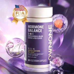 OWNONE HORMONE BALANCE 3-IN-1 | Hormone Balance for Women | Special Formula with Black Cohosh, Red Clover, Ashwagandha | Natural Ingredients | 60 capsules