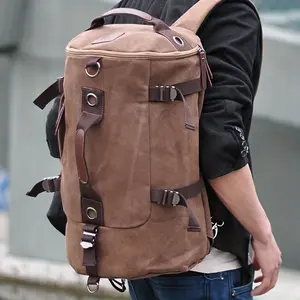 Large Capacity Retro Men's Trendy Casual Backpack - Stylish Sports Travel Bag, Durable and Spacious