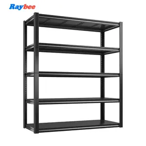 Raybee 5-Tier 3000LBS Heavy Duty Garage Shelves,  60“ Wide Long Adjustable Metal Shelving Unit for Warehouse, Pantry, Industrial Space Organiser Racks