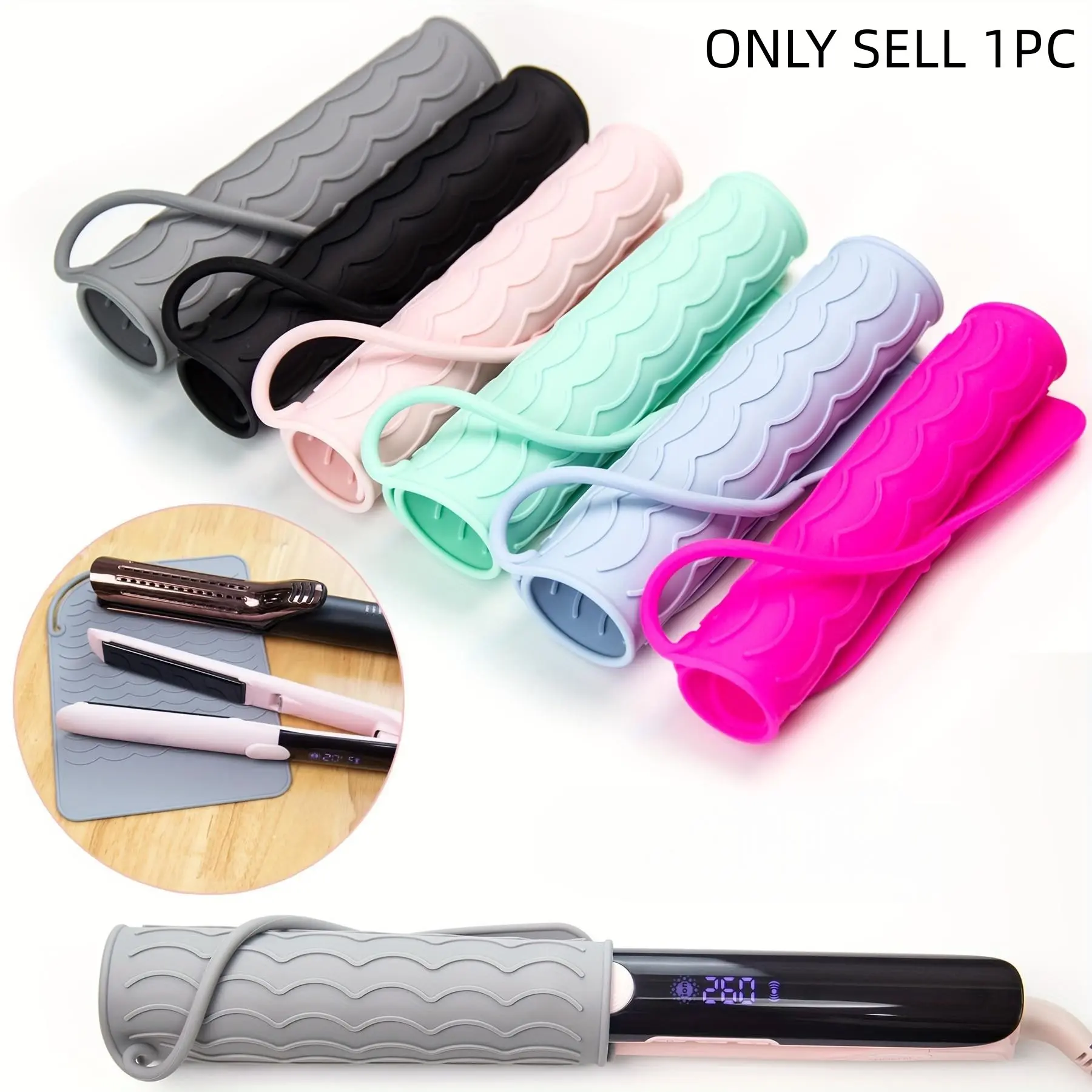 Heat Resistant Travel Hair Tool Pad, Curling Iron & Straightener Insulation Mat, Portable Protection, Foldable Design, Lightweight, Durable, Easy Clean