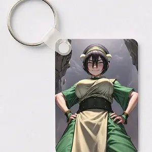 Toph earth element keychain