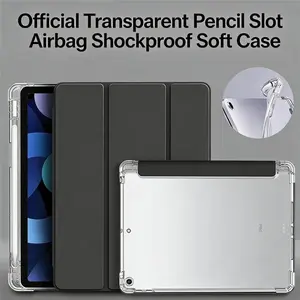 Tri Fold Flip Airbag Anti Drop Case for IPad 10th 11th Gen 9.7 10.2 10.5 8.3 11 13 Inch Magnetic Stand Auto Sleep Wake TPU Leather Protective Cover