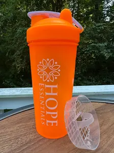 Hope Essentials 20oz Shaker Bottle – BPA Free, Leak-Proof, Perfect for Hydration Powders