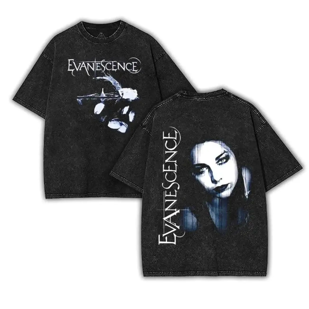 Retro New EVANESCENCE Band Christmas Gift Retro Music Tee, Rock Music Lover Shirt, Vintage Band Shirts Casual Comfort Cotton Fabric Fit Top , Top Men's and Women's Clothing GSS