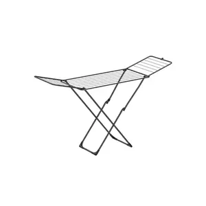 Clothes Drying Rack with Gullwings Black