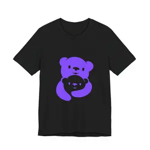 Papa Bear Purple Bear Logo Unisex Tee | Bold Family Favorite