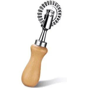 Pastry Wheel Cutter - Pasta Cutter Wheel - Ravioli Crimper Cutter Wheel for Home and Kitchen Use, 1.3inch