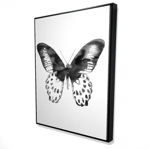 360 stand Black Butterfly Framed Wall Photo Print - 36x48 in, Artistic Minimalist Design Nature Theme Decor, Ready-to-Hang Room Gift, Home Supplies Wall Decor Poster, Decoration, Room Decorations