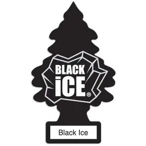 LITTLE TREES CAR AIR FRESHENER 24PK BLACK ICE