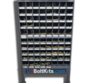 5170 Piece Grade 8 USS Coarse Thread Yellow Zinc Plated Bin Kit with Two (2) 40 Hole Bins