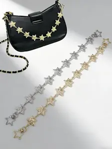 Butterfly Knot Chain Bag Charm, Fashionable Chain Strap, Geometric Pattern, Casual Style, Plain Design, All Seasons, Versatile Accessory for