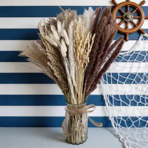 Japandi Decor: Natural Dried Pampas Grass Stems