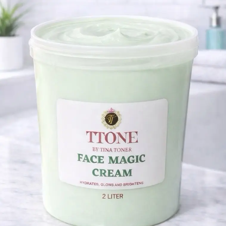 Wholesaler  TINA TONER  FACE MAGIC CREAM             {half GALLON  bucket 2 Liter