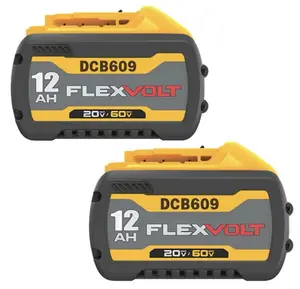 2Pack For DeWalt 2ov 20 Volt Max 12.0AH Lithium Battery DCB69O and Dual Charger