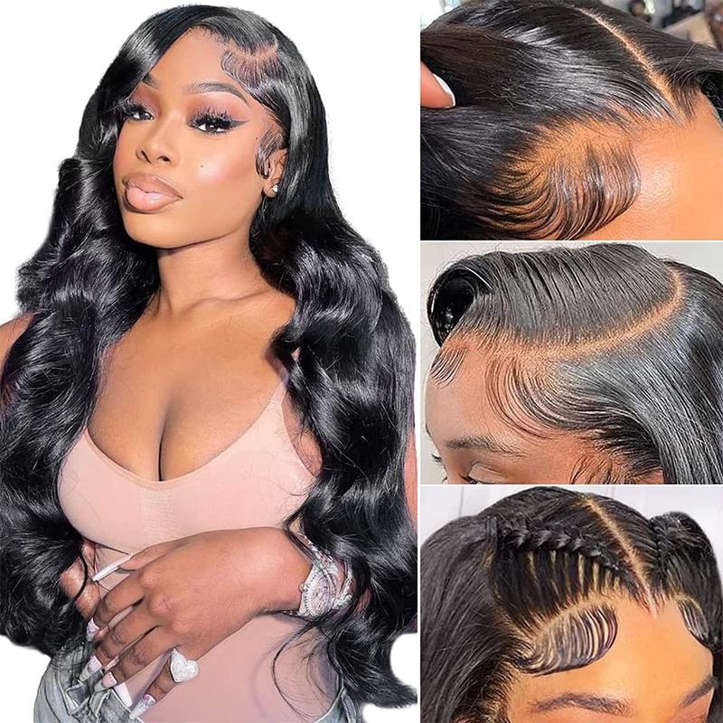 Bling Hair Body Wave 13x6 Wigs 13x4 Hd Transparent Lace Frontal Human Hair Wig 180 Density 6x4 Body Wave Glueless Lace Closure Wigs For Black Women