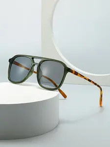 Women's Vintage Tortoiseshell Pattern Sunglasses, Trendy Casual Full Rim Sunglasses for Everyday Use, Fashion Accessories for Outdoor Activities