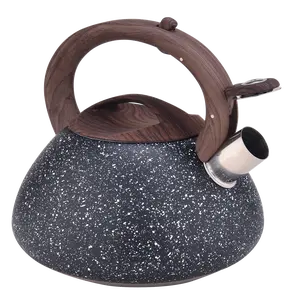 ARC USA 2.6L Stainless Steel Tea Kettle – Black Durable Food Grade, Heat-Resistant Handle, Stovetop Whistling Teapot, Anti-Rust & Loud Whistle