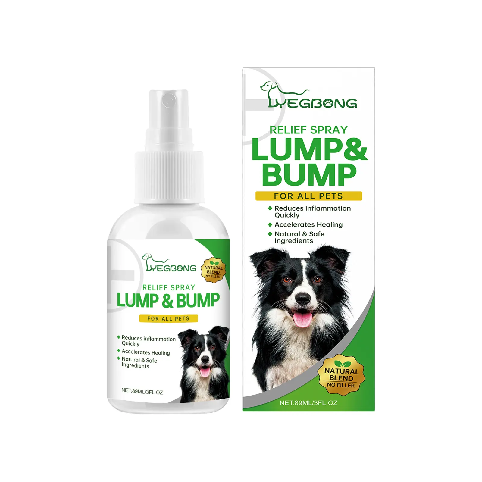 Dog Lump & Bump Support Spray - Natural, Plant-Based Formula, Lick-Safe Solution for Lipoma & Wart Care, Supports Skin Wellness, Suitable for All Breeds, Sizes, and Ages, Ideal for Daily Use