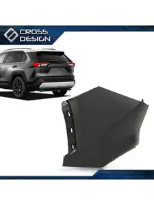 CROSSDESIGN Bumper Cover Primered Rear LH Driver Left Side Fit For 2019-2023 Toyota RAV4